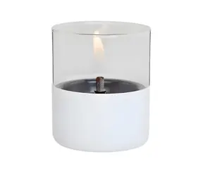 TenderFlame Lilly 10 Glass bílá / Lucerna / sklo / na tekuté palivo