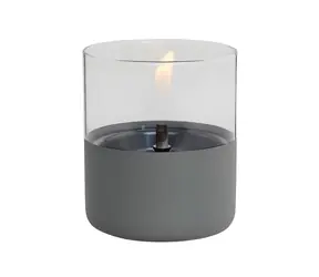 TenderFlame Lilly 10 Glass tmavě šedá / Lucerna / sklo / na tekuté palivo
