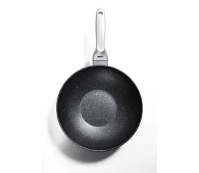 Risoli GRANITO HARD STONE / Wok pánev / 28 cm / nepřilnavý povrch / indukce