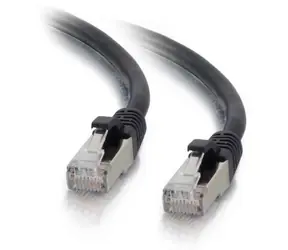 Mercodan černá / Síťový kabel / CAT-6a / S/FTP / 10 m