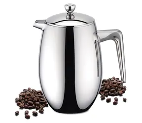 Weis French press dvoustěnný nerez / French press / výdrž tepla 4 h / 650 ml