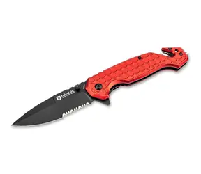 Dönges Basic Fire / Záchranářský nůž / Ocel 440A / Čepel 8,5 cm / Hliníková rukojeť