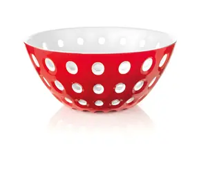 Guzzini LE MURRINE červená, bílá / Mísa / Akrylát / 25 cm