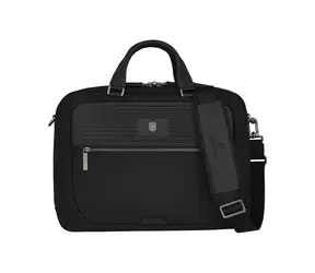 VICTORINOX Taška Mythic Compact Briefcase černá / Notebook 14" / Tablet 11" / 13 l / Nylon a kůže