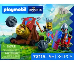 PLAYMOBIL 72115 Stavebnice Lví rytíři s dělem / Knights / 34 dílků / od 4 let
