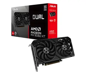 ASUS Dual Radeon RX 9060 XT 16GB / Grafická karta / 3230 MHz / 16GB GDDR6 / 128-bit / 1x HDMI + 2x DP / 550W