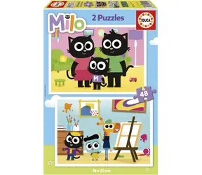 EDUCA Puzzle Milo / 2x48 dílků