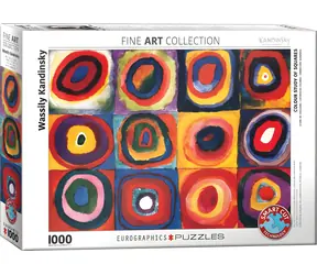 EUROGRAPHICS Puzzle Barevná studie čtverců / 1000 dílků / 67,6 × 48,9 cm