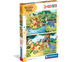 CLEMENTONI Puzzle Medvídek Pú / 2x60 dílků