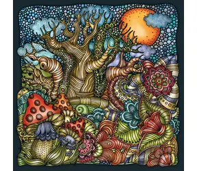 CURIOSI Čtvercové puzzle Palapeli: Zázračný les / 210 dílků / 28 × 28 cm