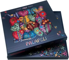 CURIOSI Čtvercové puzzle Palapeli: Srdce / 251 dílků / 28 x 28 cm