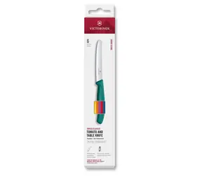 Victorinox Swiss Classic Sada nožů na rajčata, mix barev / Sada nožů / 6 ks / 11 cm / zoubkované