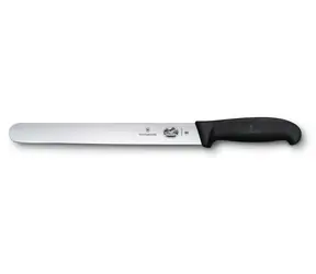 Victorinox Fibrox černá / Plátkovací nůž / 25 cm / hladká čepel / nerezová ocel