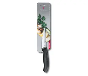 VICTORINOX Kuchařský nůž Swiss Classic černá / 12 cm / Hladké ostří