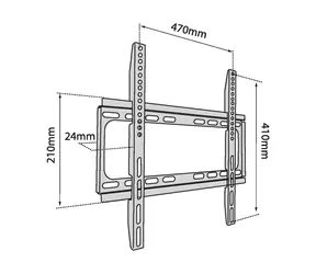 TB Touch TB-450 / Nástěnný držák TV / pevný / do 56" / VESA 400x400 / do 40 kg
