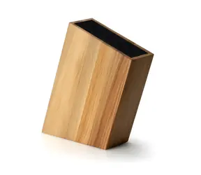 Continenta Blok na nože dub / Blok na nože / flexi vložka / šikmý / 28,5x8x19 cm