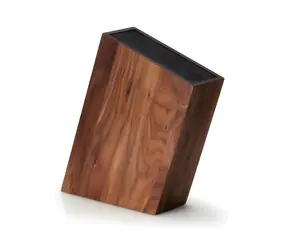 Continenta Blok na nože ořech / Blok na nože / šikmý / flexi vložka / 28,5x8x19 cm