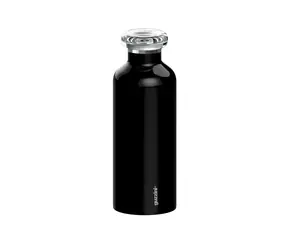Guzzini Energy černá / Termoláhev / 500 ml / nerezová ocel / 12h teplé, 24h studené