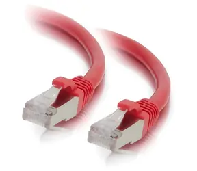 Mercodan červená / Síťový kabel / CAT-6a / S/FTP / 10 m