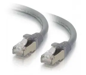 Mercodan Cat6a S/FTP 15 m šedá / Patch kabel / RJ-45 / 10 Gbit/s