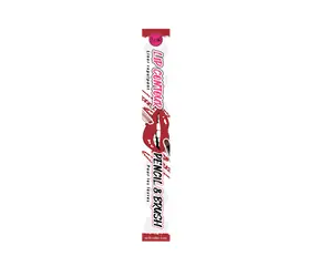 J.Cat Beauty Konturovací tužka a štětec na rty Berry Deep Plum / Konturovací tužka na rty / 2v1 / Šikmý hrot