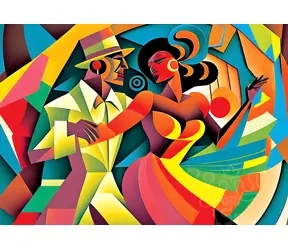 YAZZ Puzzle Láska a tanec / 1000 dílků / 68 x 48 cm