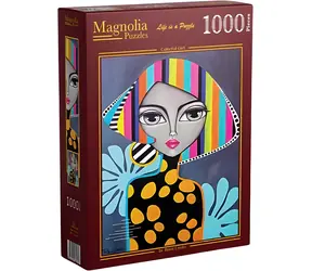 MAGNOLIA Puzzle Barevná dívka / 1000 dílků / 48 x 68 cm