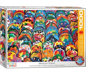 EUROGRAPHICS Puzzle Mexické talíře / 1000 dílků / 68 × 48 cm