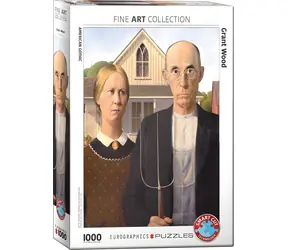 EUROGRAPHICS Puzzle Americká gotika / 1000 dílků / 48 x 68 cm