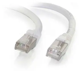 Mercodan CAT6A S/FTP bílá / Patch kabel / RJ-45 / 0,5 m