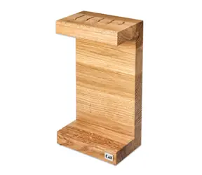 KAI DM-0819 Cube dub / Blok na nože / pro 5 nožů / 15,5 x 10 x 25 cm