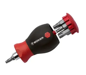 Böker Germany Toolkit Torx červená / Servisní sada Torx / bity Wiha / TX 4-15