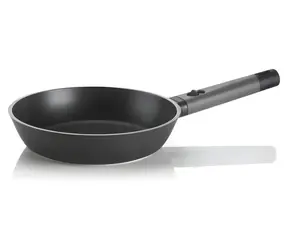 Guzzini Cook&Space šedá / Pánev / 24 cm / odnímatelná rukojeť / litý hliník