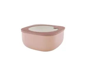 Guzzini Eco Store & More růžová / Dóza na potraviny / Mělká / 1,9 l / Bioplast / Bez BPA