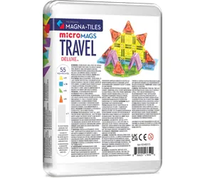 MAGNA-TILES® Magnetická stavebnice Cestovní sada Deluxe / 55 dílků