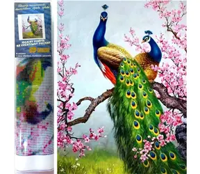 NORIMPEX Diamantové malování Pávi (1004946) / 30x40 cm
