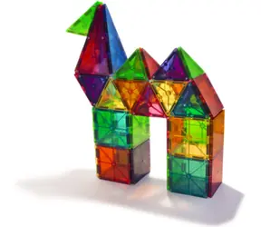 MAGNA-TILES® Magnetická stavebnice Clear Colours / 100 dílků