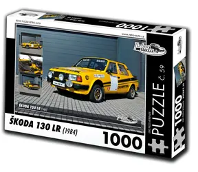 RETRO-AUTA Puzzle č. 59 Škoda 130 LR (1984) / 1000 dílků / 66 × 47 cm