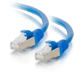 Mercodan Cat6a S/FTP modrá / Patch kabel / RJ-45 / 15 m