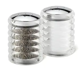Cole&Mason Beehive Sada sypátek na sůl a pepř / výška 7 cm / akryl, chrom
