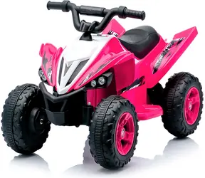 CHIPOLINO Elektrické vozítko Čtyřkolka ATV Kids Rider růžová / 2× motor 380 / Li-ion 11,1V/3Ah / do 5 km/h