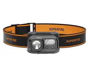 Superfire HL23-S černá / Čelovka / 350 lm / dosah 120 m / USB-C / IP44