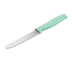 Boker Nůž na pečivo mátově zelený / Kuchařský nůž / vlnkované ostří / celková délka 21 cm