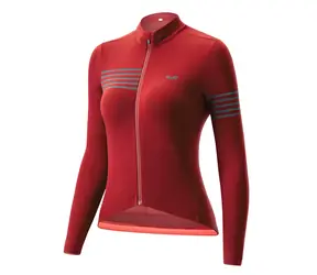 ROCKBROS YPW065 TVI Dámský cyklistický dres červený L / Dlouhý rukáv / Podzim-zima