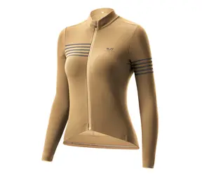 Rockbros YPW065 žlutá M / Dámský cyklistický dres / Dlouhý rukáv / Podzim-zima