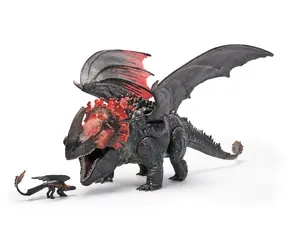 SPIN MASTER Jak vycvičit draka Rudá smrt figurka a mini Bezzubka / 38 cm / od 4 let