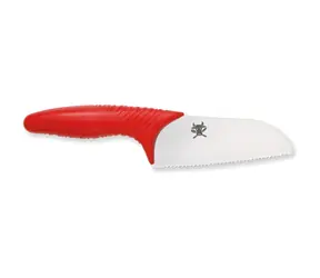Kai Tim Mälzer Junior 11 cm / Dětský kuchyňský nůž / Zoubkované ostří / Ochrana prstů / Pouzdro