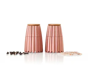 AdHoc MagTwo Rose gold / Mlýnek na sůl a pepř / magnetický / keramický mlecí mechanismus / 19,5 cm