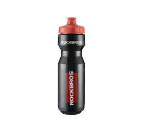 Rockbros Cyklistická láhev 750 ml černá / Láhev na kolo / Červený náustek