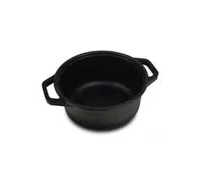 Risoli BLACKPLUS / Hrnec s poklicí / 24 cm / 3,5 l / litý hliník
